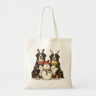 Bolsa Tote Reindeer Bernese Cães de Montanha