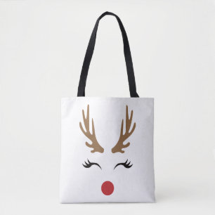 Bolsa Tote Reindeer de Natal divertido