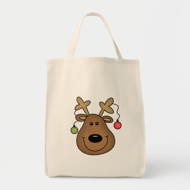 Bolsa Tote Reindeer Decorado (Frente)