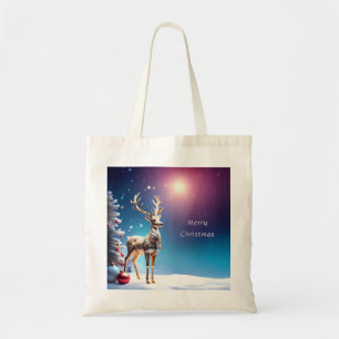 Bolsa Tote Reindeer Jewels Natal Tote Bag