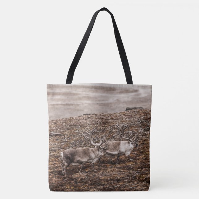 Bolsa Tote Reindeer Nature Photo (Frente)