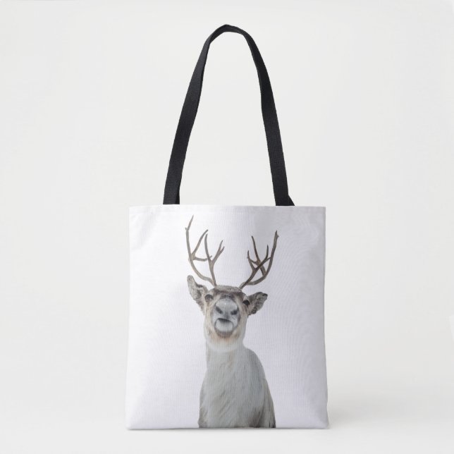 Bolsa Tote Reindeer Nature Photo (Frente)