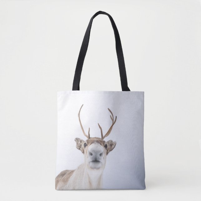 Bolsa Tote Reindeer Nature Photo (Frente)