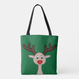 Bolsa Tote Reindeer personagem de desenho animado