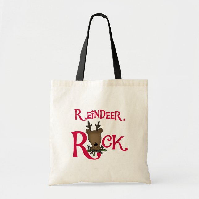 Bolsa Tote Reindeer Rock Camisetas e presentes (Frente)