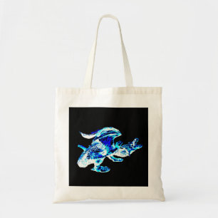 Bolsa Tote Reinos Encantados Gelados Dragão de Gelo Azul