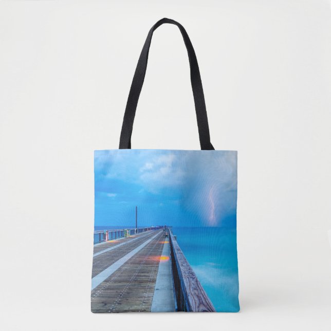 Bolsa Tote Relâmpago No Cais Navarre Beach (Frente)