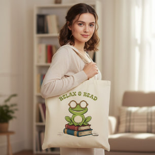 Bolsa Tote Relaxe & Leia Sapo Fofo nos Livros Minhoca de Li