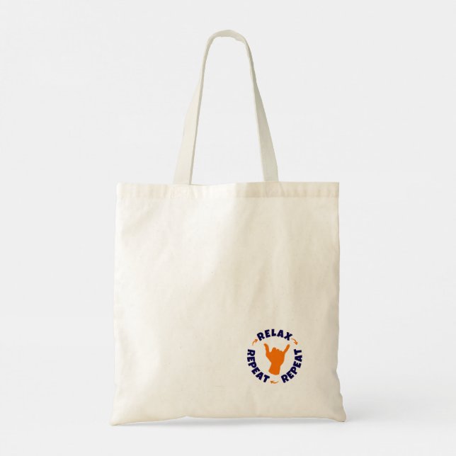 Bolsa Tote Relaxe. Repita. Repita. (Verso)