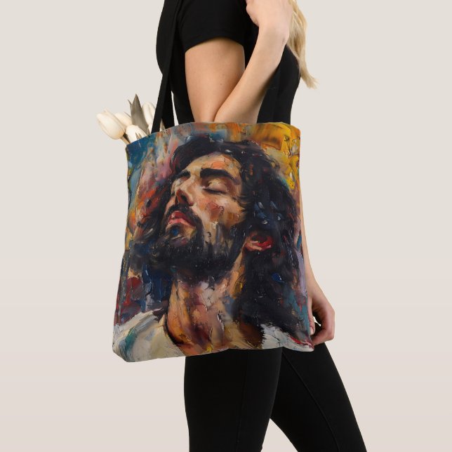 Bolsa Tote Religião Jesus Cristo (Close Up)