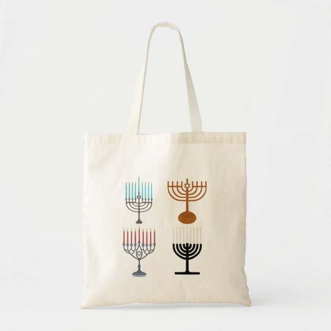 Bolsa Tote Religião Judaica Hanukkah (Frente)