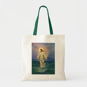 Bolsa Tote Religião Vintage, Jesus Cristo está caminhando n