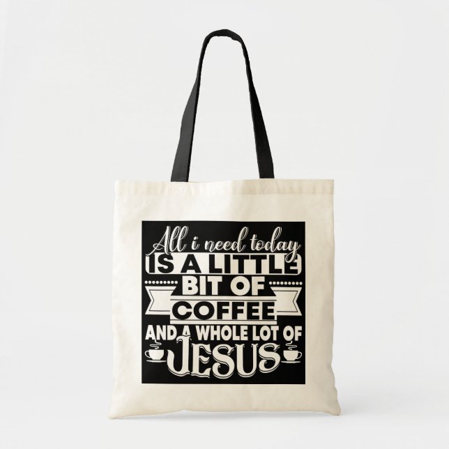 Bolsa Tote Religioso Cristão Me Dificultou Tudo Que Preciso É (Frente)