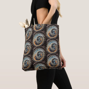 Bolsa Tote Relógio Astronômico No Saco De Tota De Praque