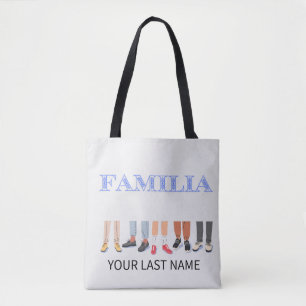 Bolsa Tote Relógio de boas-vindas de Familia