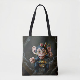 Bolsa Tote Relógio Guardião da Caverna – O Macaco Sussurrante