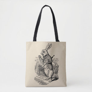 Bolsa Tote Relógio Vintage Alice no País das Maravilhas o Coe
