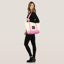 Bolsa Tote Remendo de Abóbora "U".