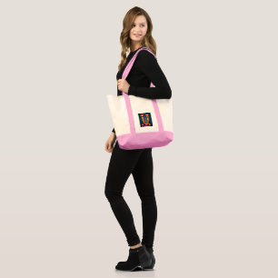 Bolsa Tote Remendo de Abóbora "U".
