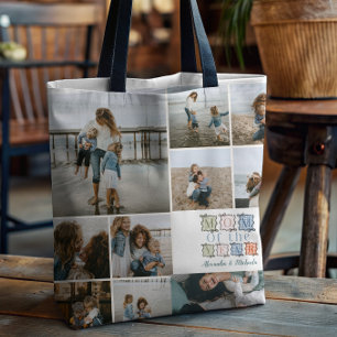 Bolsa Tote Remendo de Mãe do Ano Projeto de Foto