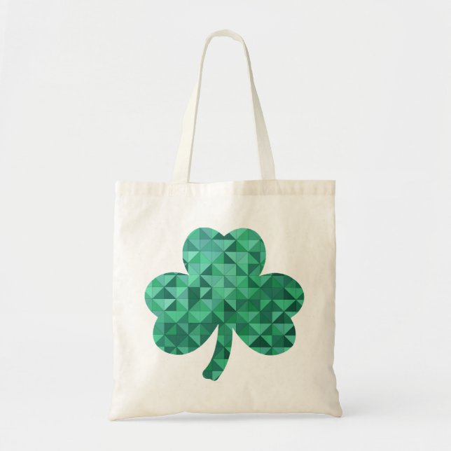Bolsa Tote Remendo de Trevo (Frente)