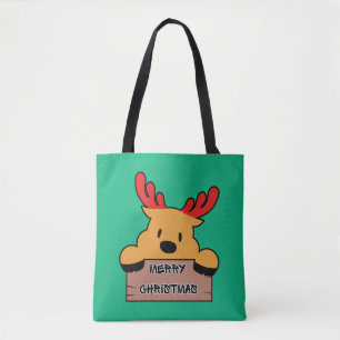 Bolsa Tote Rena de Natal de Desenho Animado Fofa