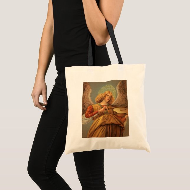 Bolsa Tote Renaissance Angel Playing Violin Melozzo da Forli (Frente (produto))