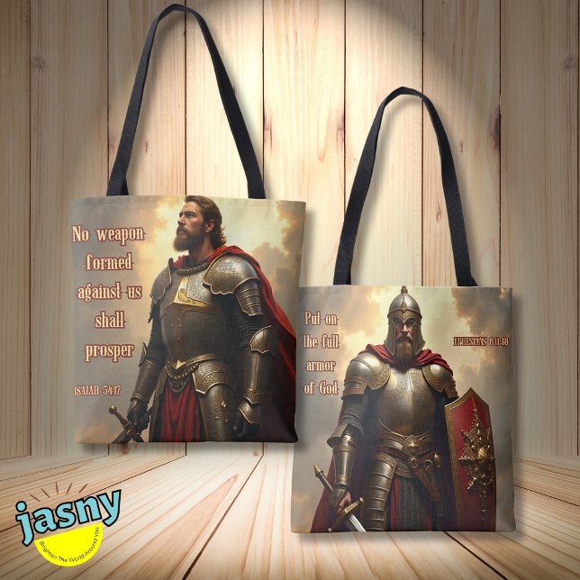 Bolsa Tote Renascença Armor de Deus / Arte AI (Criador carregado)