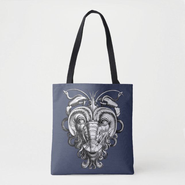 Bolsa Tote Renascença Grotesque Gargoyle Face Lobster Man (Frente)