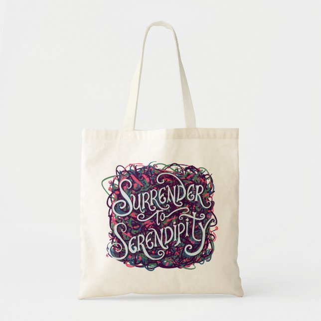 Bolsa Tote Renda-se à Serendipidade (Frente)