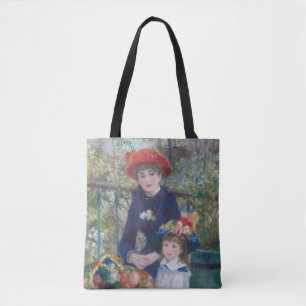 Bolsa Tote Renoir Duas Irmãs Varanda Impressionismo Francês 