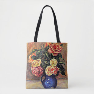 Bolsa Tote Renoir - Rosas num Vaso Azul