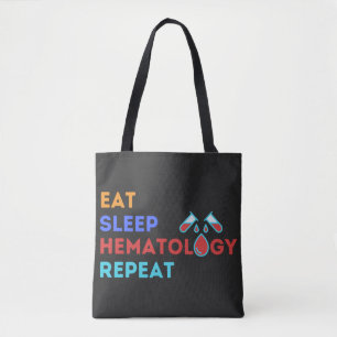 Bolsa Tote REPETIÇÃO DA HEMATOLOGIA DO SONO DE COMER - #vid