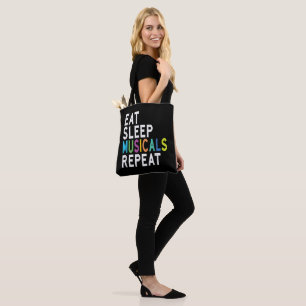 Bolsa Tote Repetição de Musicais do Sono