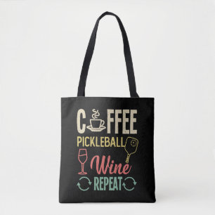 Bolsa Tote Repetição de Vinho de Bateria de Café