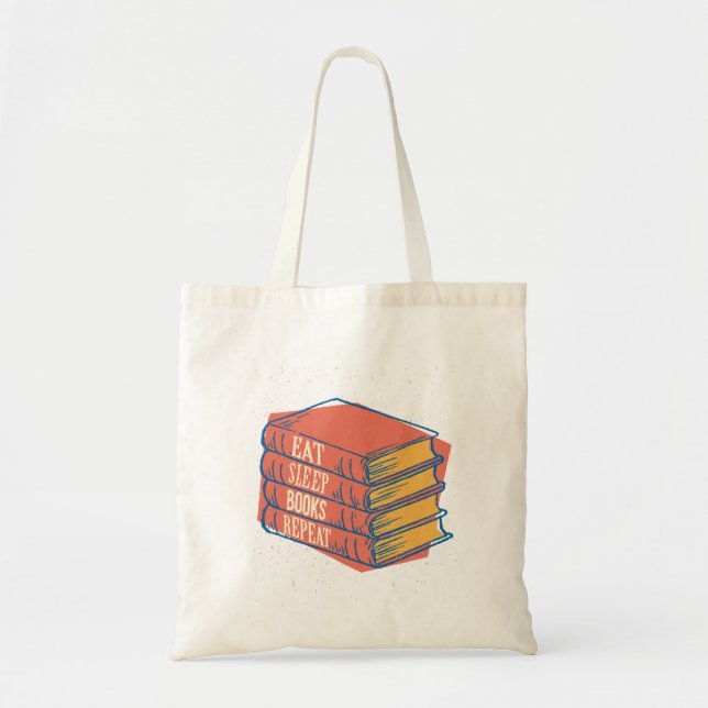 Bolsa Tote Repetir os Livros de Sono (Frente)