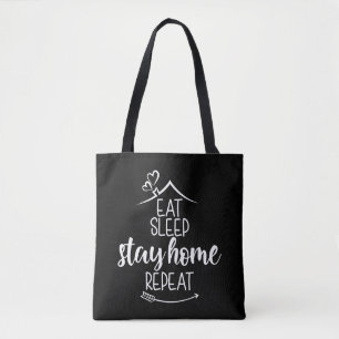 Bolsa Tote Repouse e fique em casa Repita