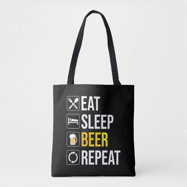 Bolsa Tote Reproduza a cerveja de repouso (Frente)