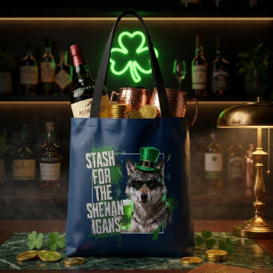 Bolsa Tote Reserva Divertida do Dia de São Patrício para Trav