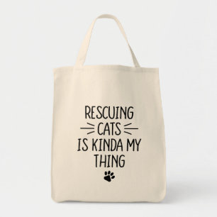 Bolsa Tote Resgatar Gatos É Mais ou Menos Minha Coisa Resgate