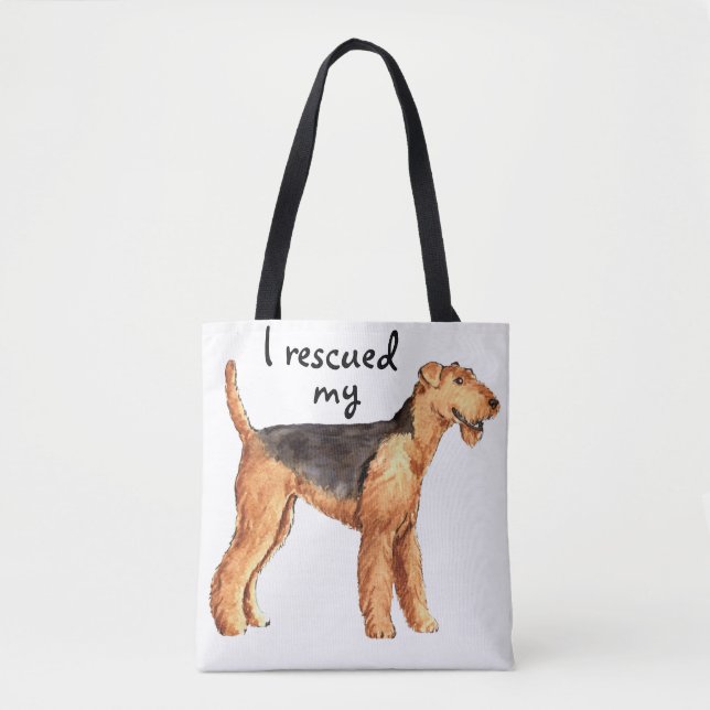 Bolsa Tote Resgate Airedale (Frente)