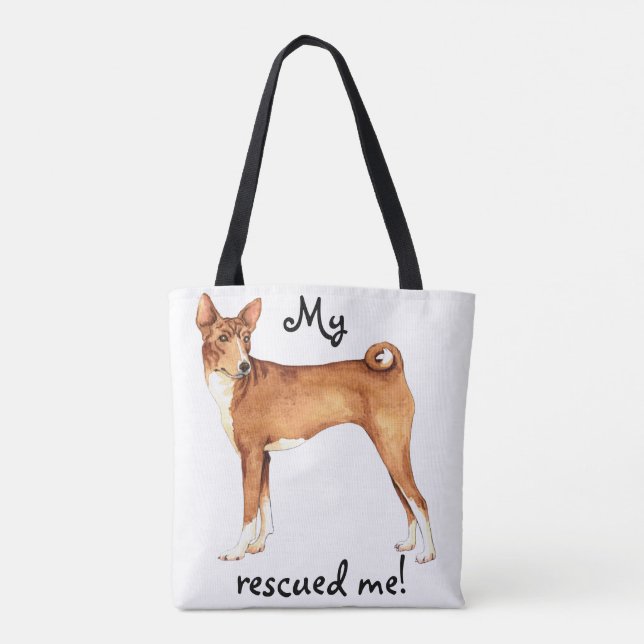 Bolsa Tote Resgate Basenji (Verso)