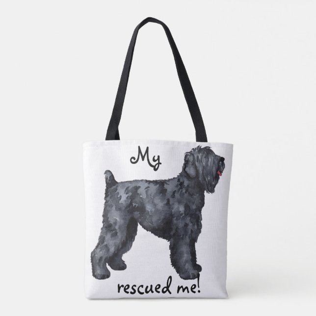 Bolsa Tote Resgate Black Russian Terrier (Verso)
