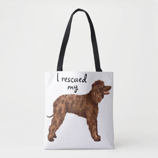 Bolsa Tote Resgate Irish Water Spaniel (Frente)