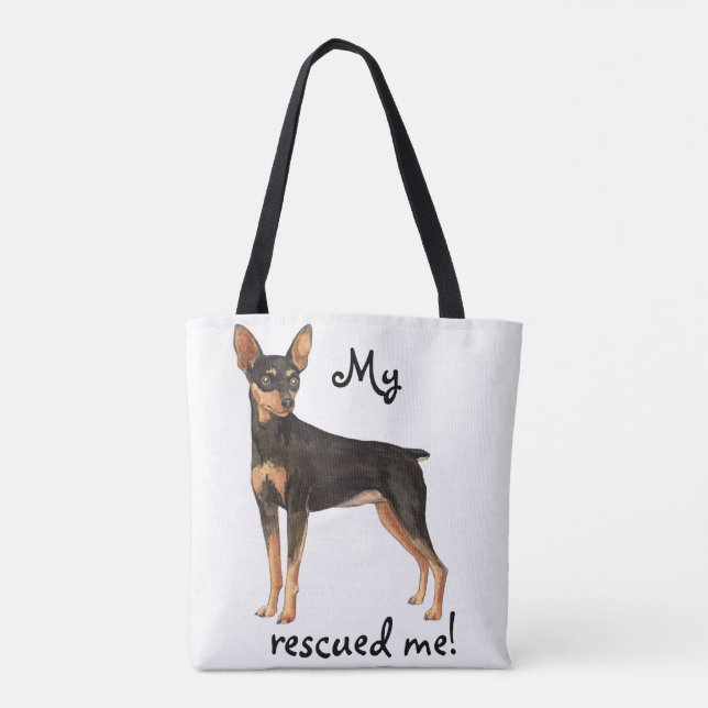 Bolsa Tote Resgate Miniatura Pinscher (Verso)