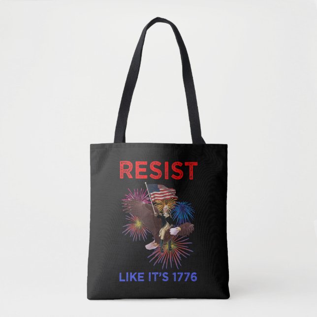 Bolsa Tote Resista Como Se Fosse 1776 (Frente)