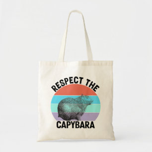 Bolsa Tote Respeite O Funny Rodent Capibara De Capybara
