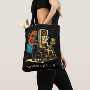 Bolsa Tote Respeite Seus Anciãos Controle de Jogos Retro Dive