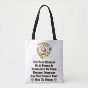 Bolsa Tote Respeito da integridade da honestidade MXT