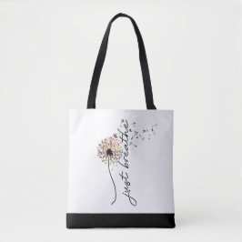Bolsa Tote Respira a borboleta Dandelion Inspiração Yoga